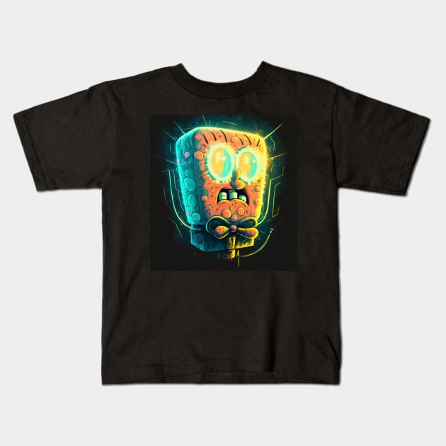 Concept Art anime funny spongebob Kids T-Shirt by DreamMeArt